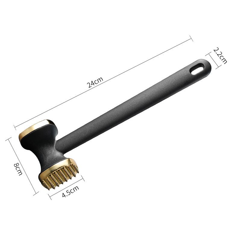 Dual-Sided Multi-Function Meat Mallet, 36 Spikes for Deep Tendon Cutting & Tenderizing, Flat Side for Smashing Cucumbers & Garlic, Nylon Handle with โ image 4