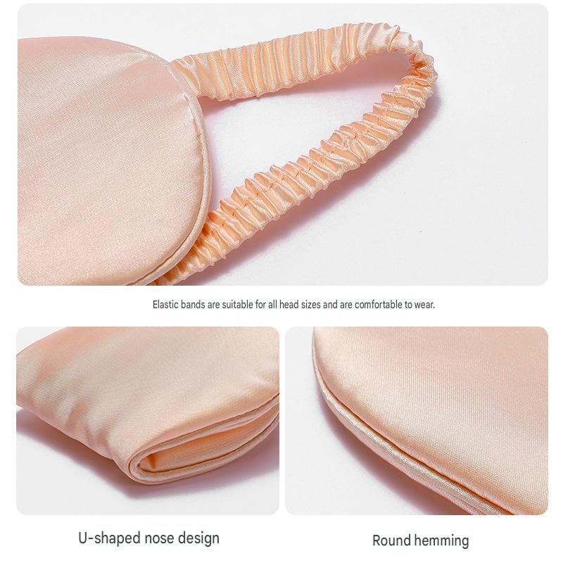Champagne gold Imitation Silk Sleep Eye Mask - Soft Breathable Light Blocking Design with Elastic Strap for Travel, Nap, and Night Sleep Comfort โ image 5