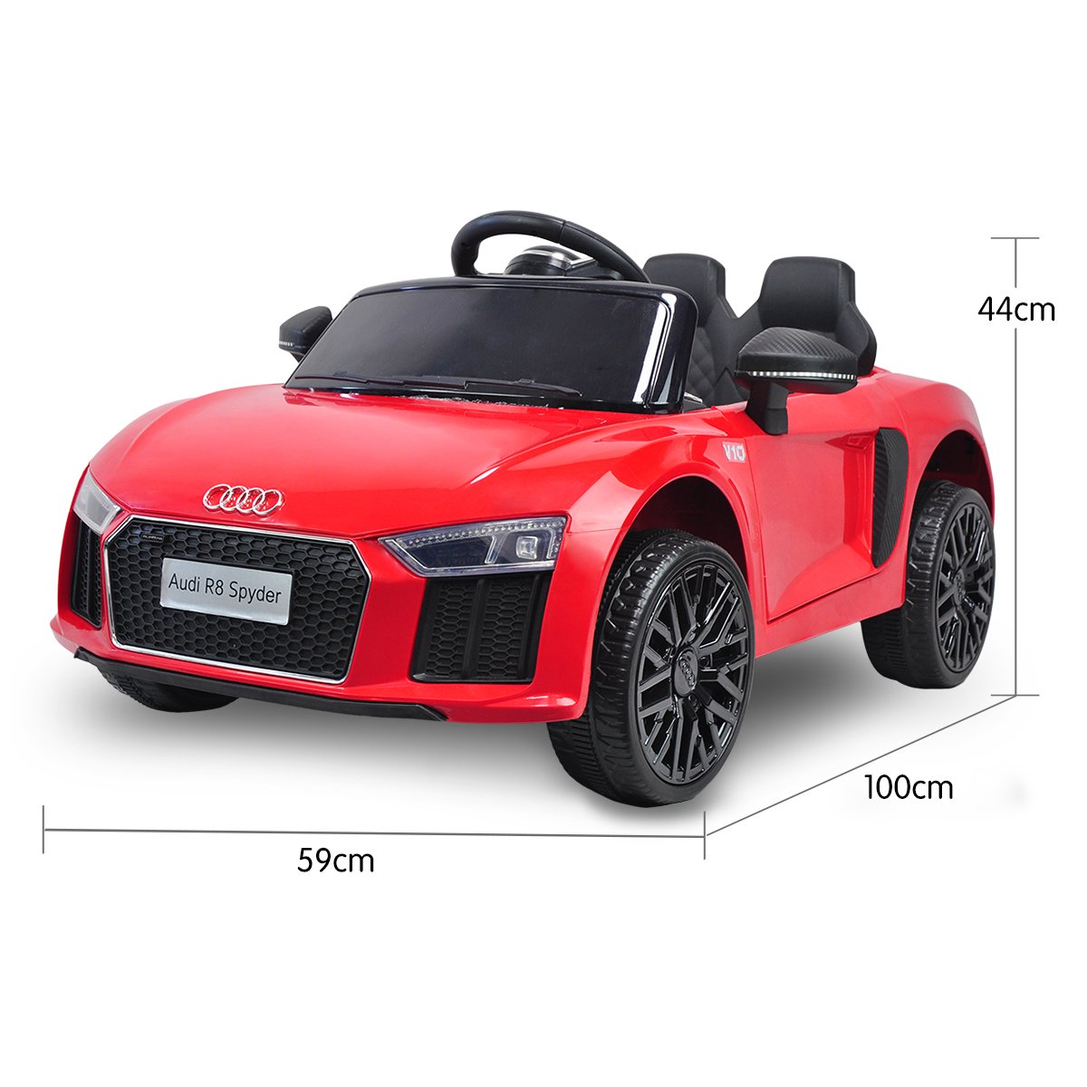 Kahuna R8 Spyder Audi Licensed Kids Electric Ride On Car Remote Control - Red — image 3