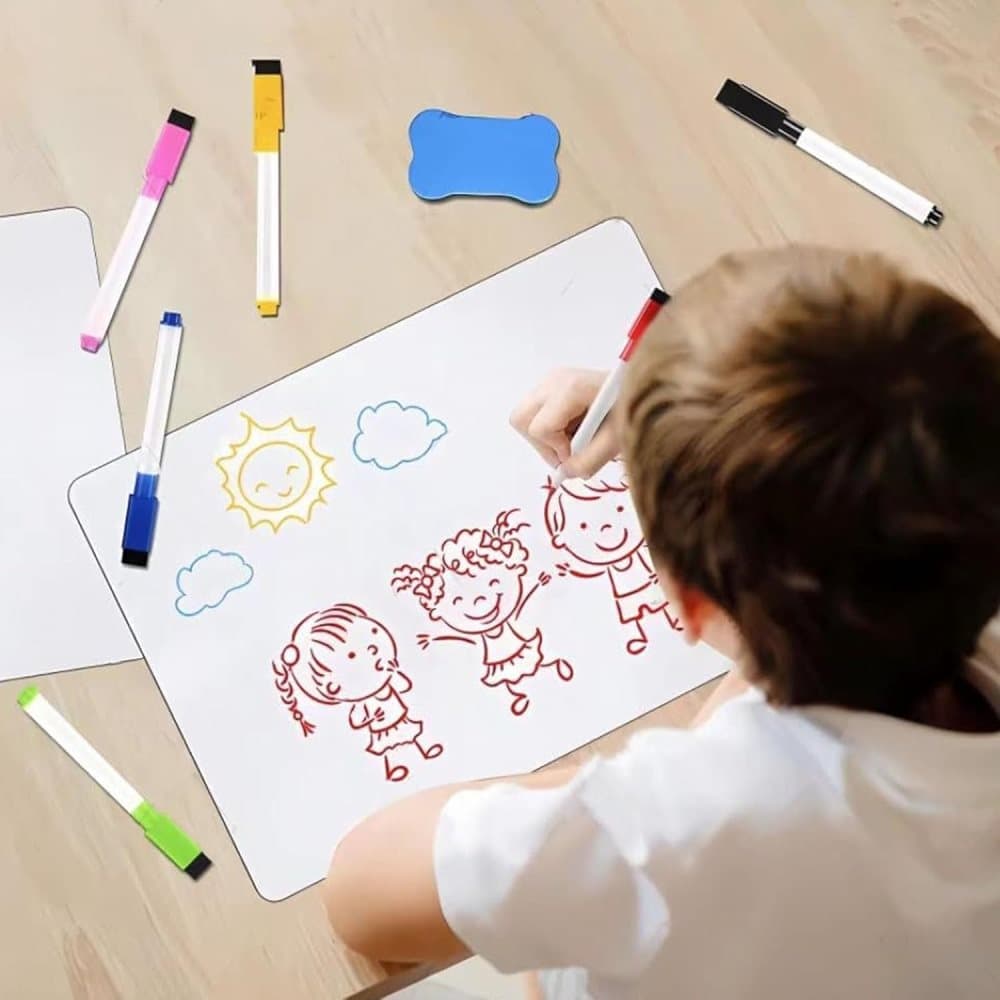 Magnetic Whiteboard A3 for Refrigerator, White — image 4