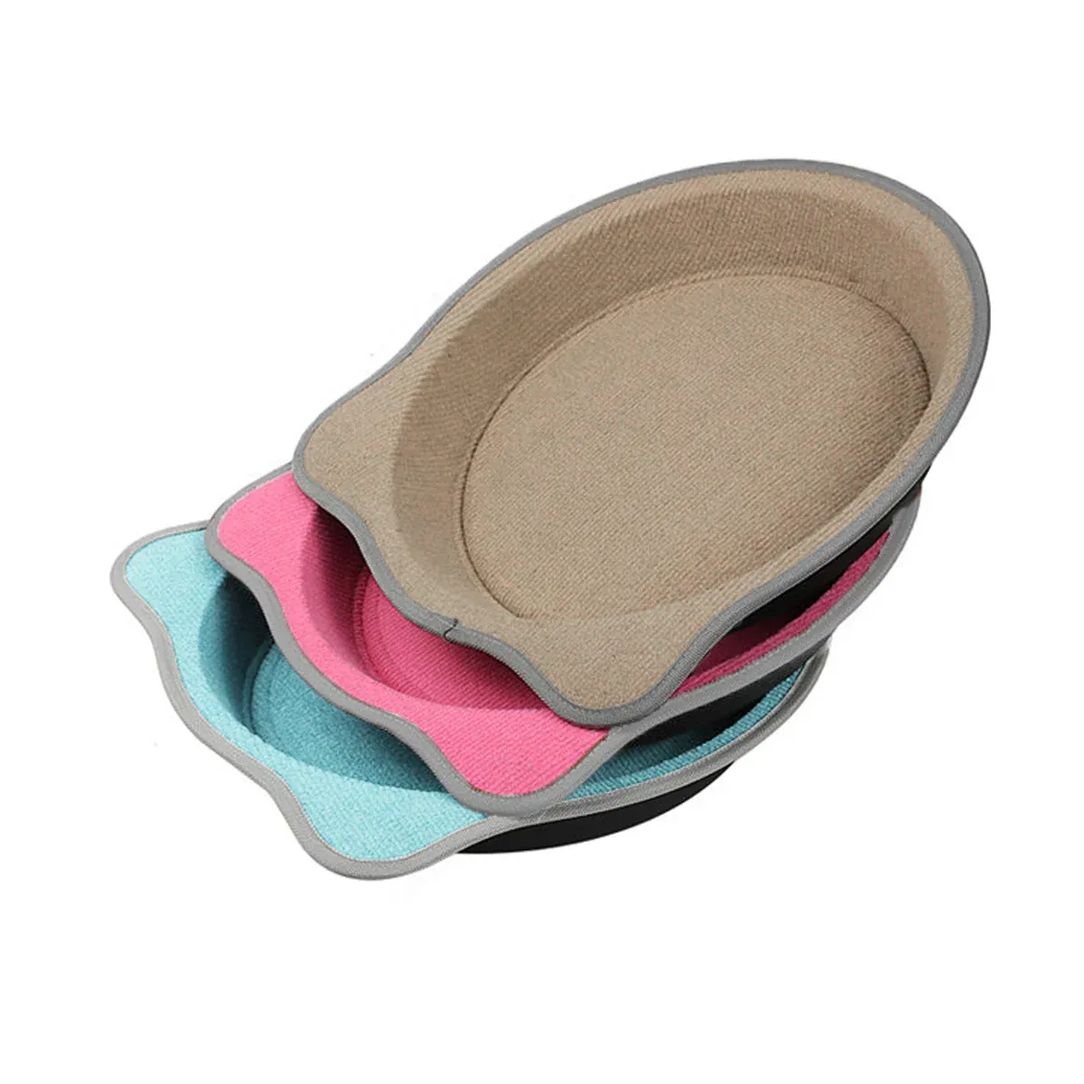 Cat Scratching Post Pad 2 in 1 PP Blanket Non Slip Indoor Kitten 38 x 5cm - Blue โ image 3