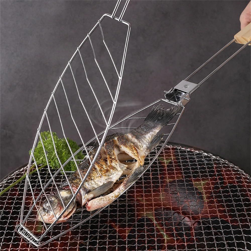 Removable BBQ Fish Clip BBQ Grille Net Home Multi functional Burger Clip BBQ Fish Clip Anti scald BBQ Clip Tool Thickened โ image 2