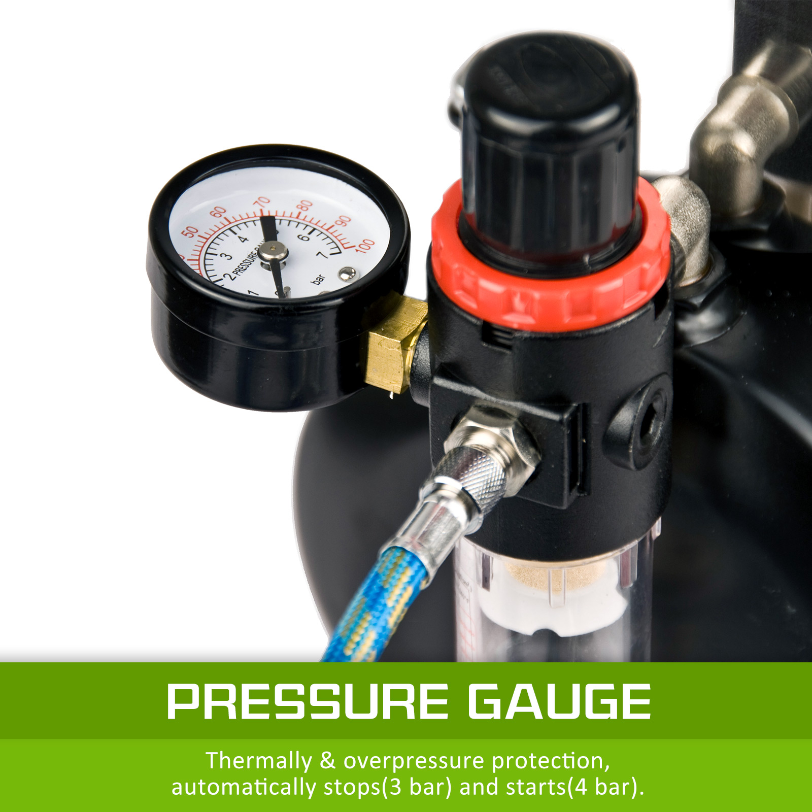 Air Brush Compressor for Air Brush Spray 1/6HP 3L — image 6