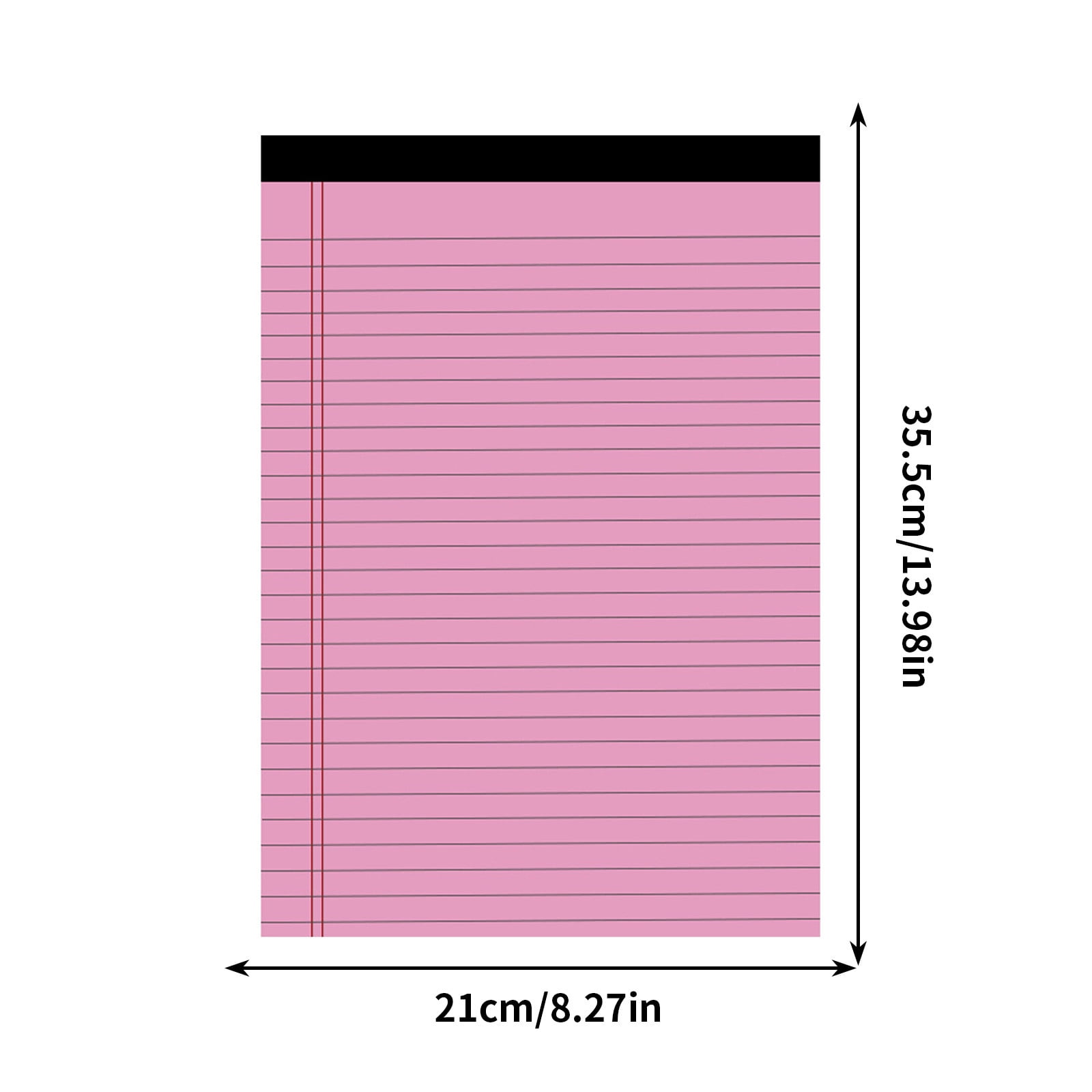Legal Pad, 13.98 x 8.27" A3 Horizontal Line Tear-off Notepad (50 Pages), Portable Notepad Memo Planner, Colored Note Pads, College Ruled Notepads for Office — image 3