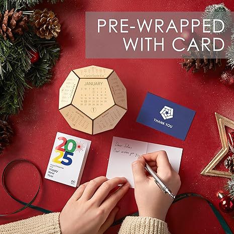 Unique Geometric Wooden Perpetual Desk Calendar - Manual DIY Block Calendar for Home & Office โ image 4