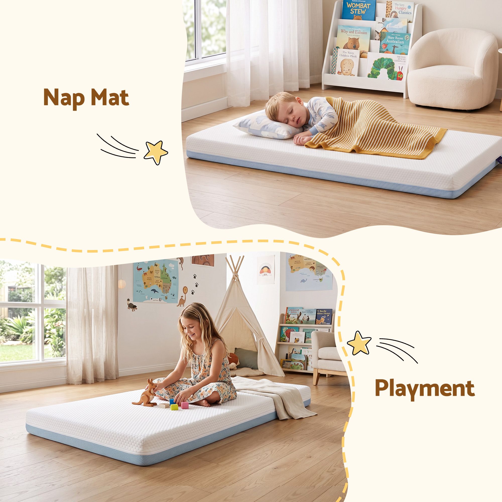 Giselle Bedding Cot Mattress, 11cm Thick Baby Mattress with Tencel Cover — image 6