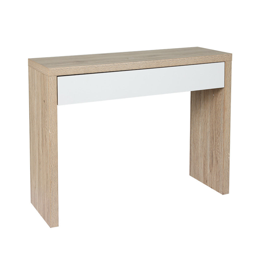 Artiss Console Table Storage Drawer Jory White Pine — image 3