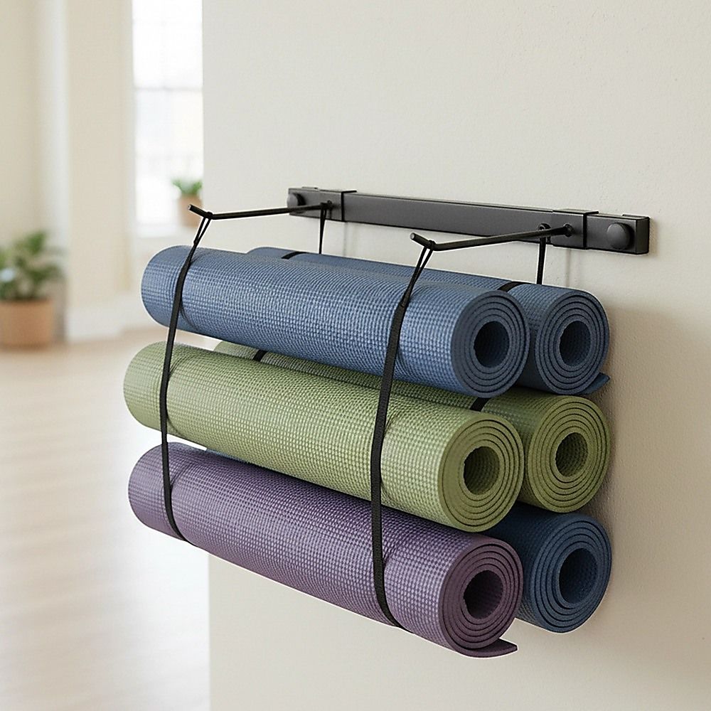 Wall Yoga Mat Gym Storage Rack Gymnastics โ image 2