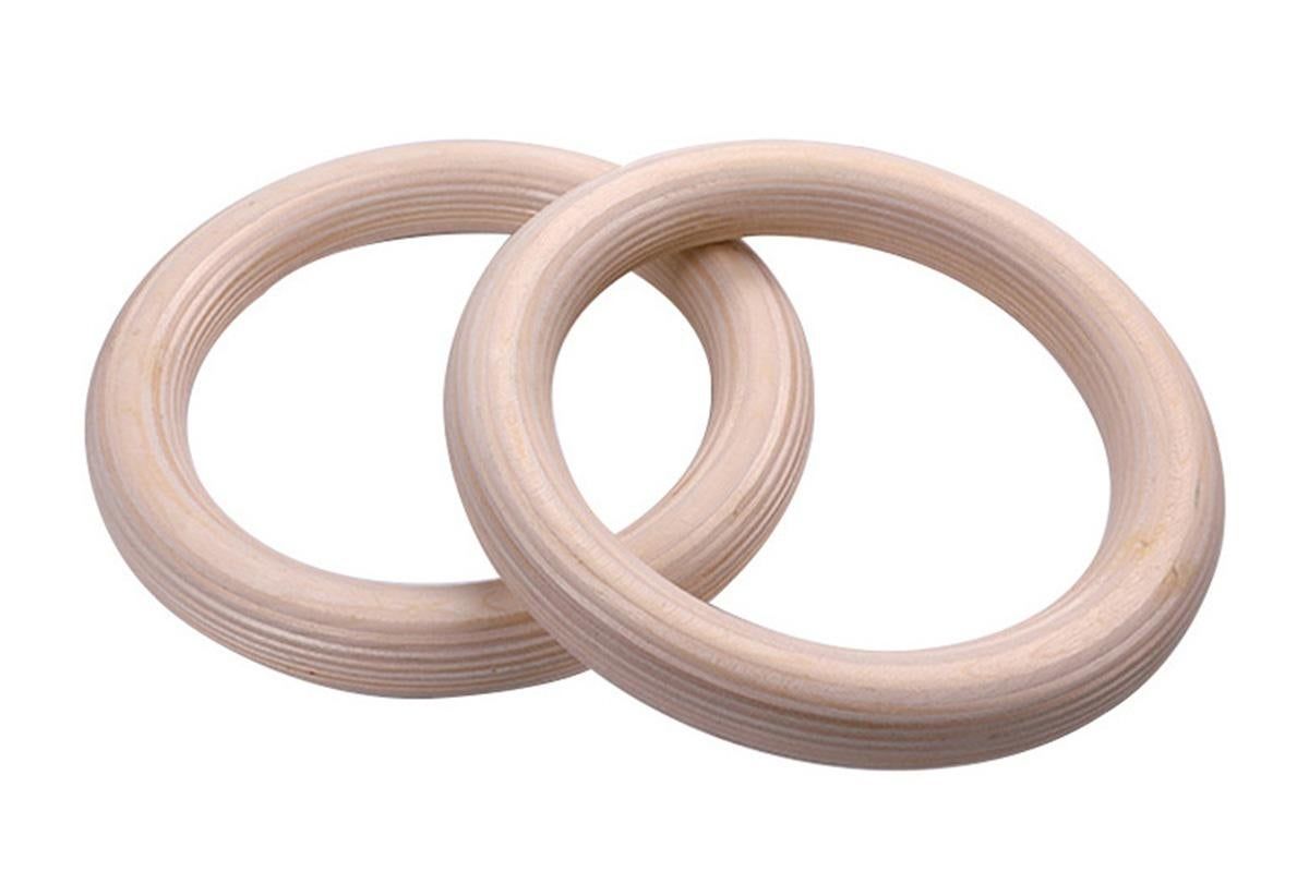 Wooden Gymnastic Rings Set Adjustable Fitness Rings for Home Workouts — image 4