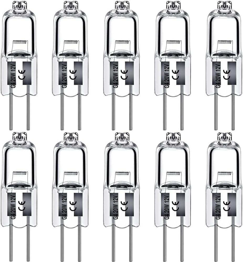 G4 halogen lamps 10W 12V - Warm white - 10-pack 10pcs 10W