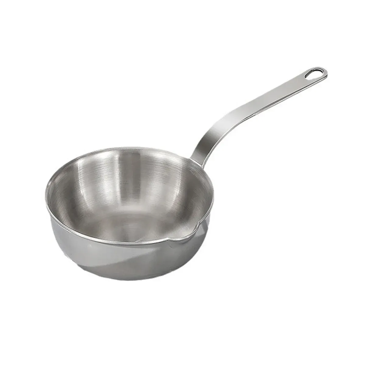 304 Stainless Steel Oil Splatter Proof Home Small Frying Pan for Kitchen Cooking — image 2