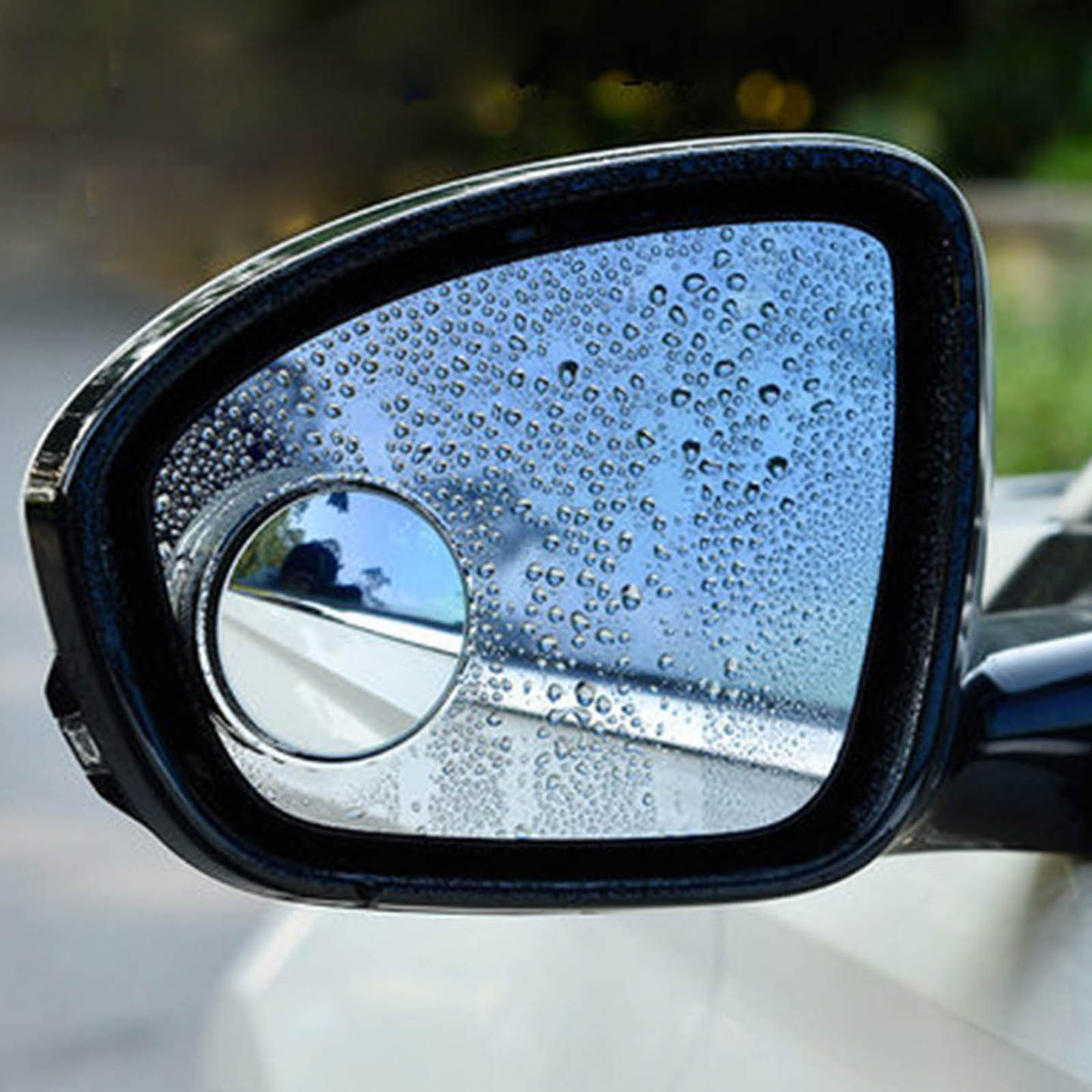 2 Pieces Suction Cup Car Convex Blind Spot Mirror,Blind Spot Mirror, 360° Wide Angle Side Rear View Mirror, Reversing, Silver — image 3