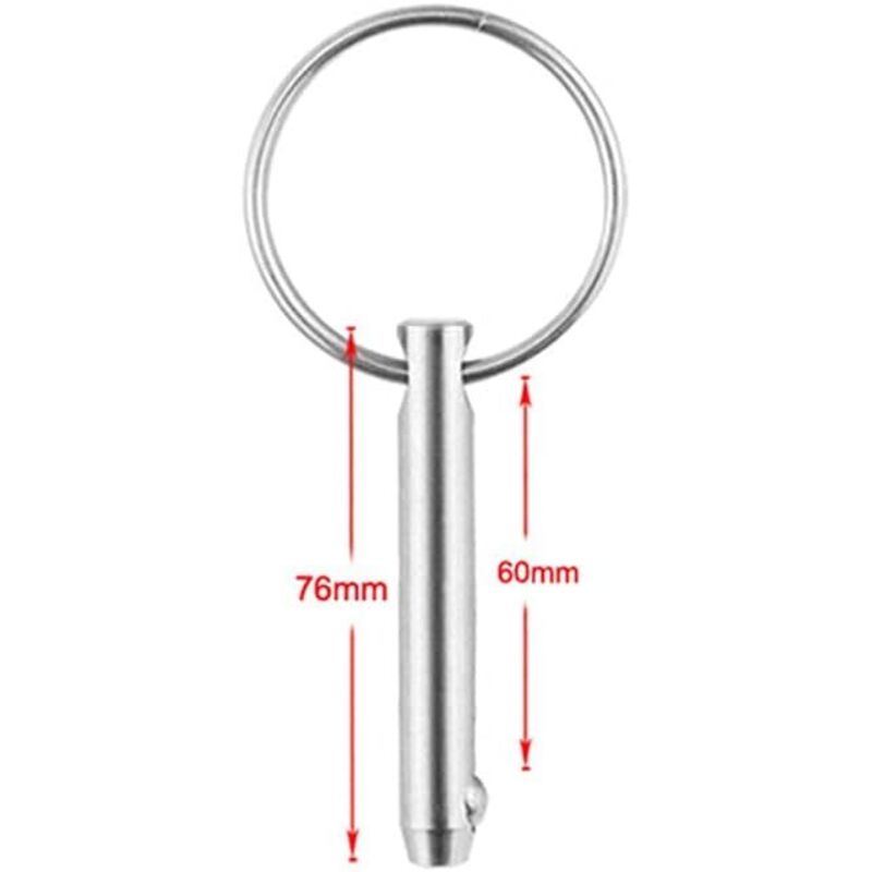 4 pcs Quick Release Ball Pins, 316 Stainless Steel 6.3Mm Diameter Quick Release Pins With Spring Loaded Ball End โ image 2