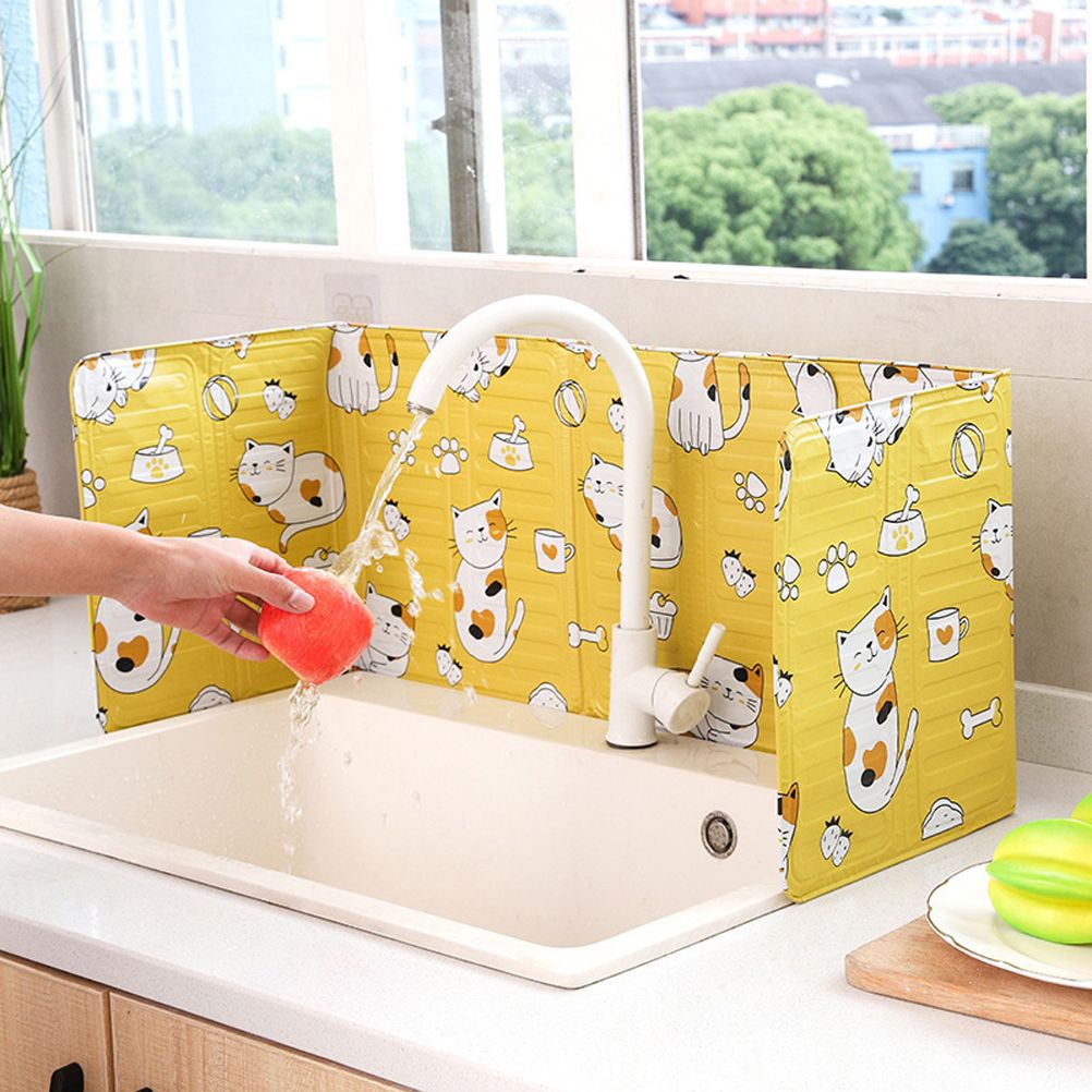 Home Kitchen Gas Stove Folding Oil Baffle Aluminum Foil Baffle Fried Cooking Oil Proof Splash Proof Baffle — image 5