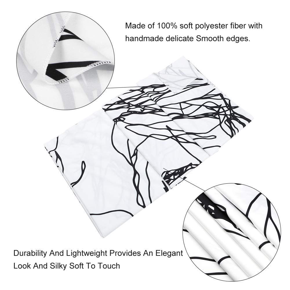 Women/Men Abstract Sketch Art Kiss Lovers Tapestry/Kissing Tapestry Wall Hanging Black and White Line Art Tapestry โ image 2