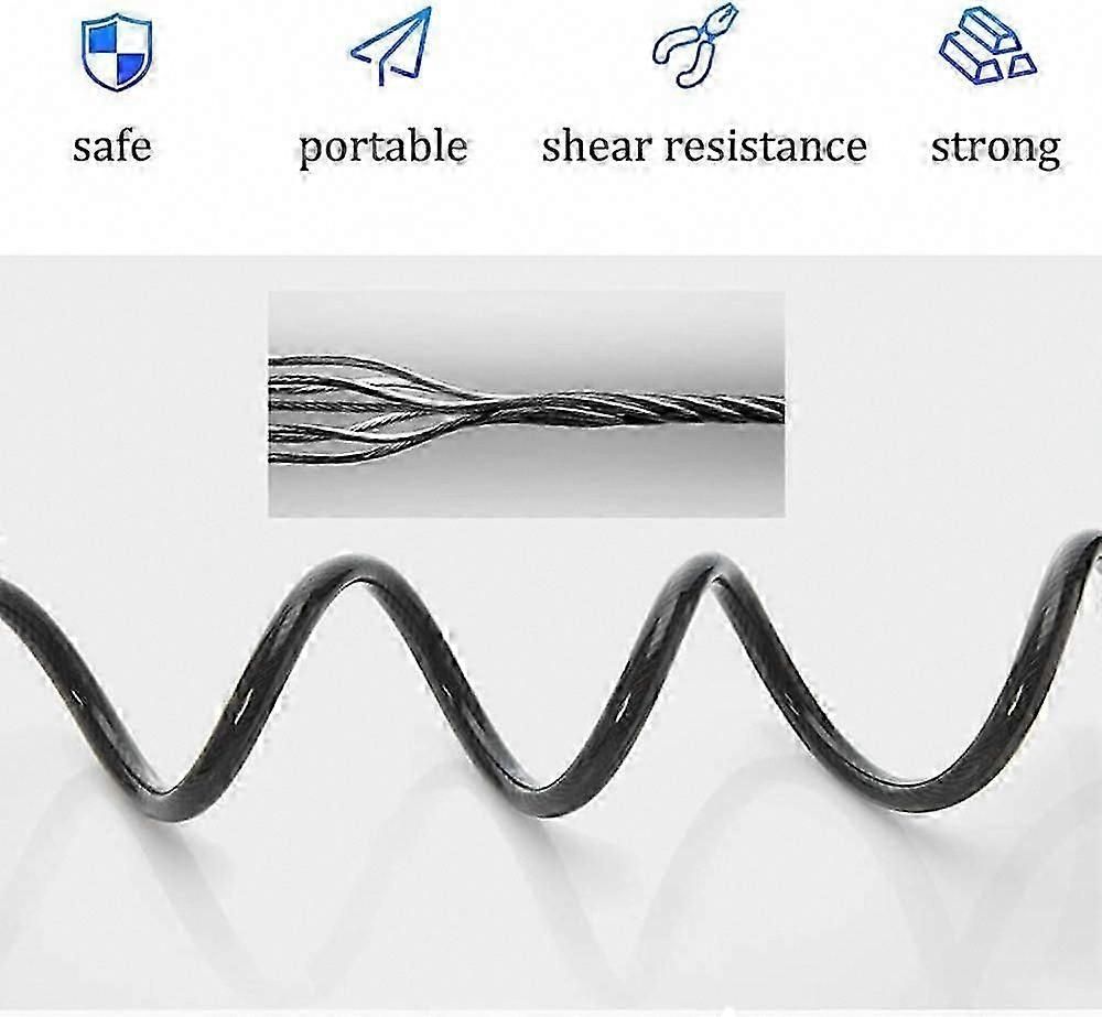 Bike Lock,4-Digit Password Bicycle Lock Portable Anti Theft Bike Password Lock for Bicycles, Motorbike, Electric Bicycles (Black) — image 3
