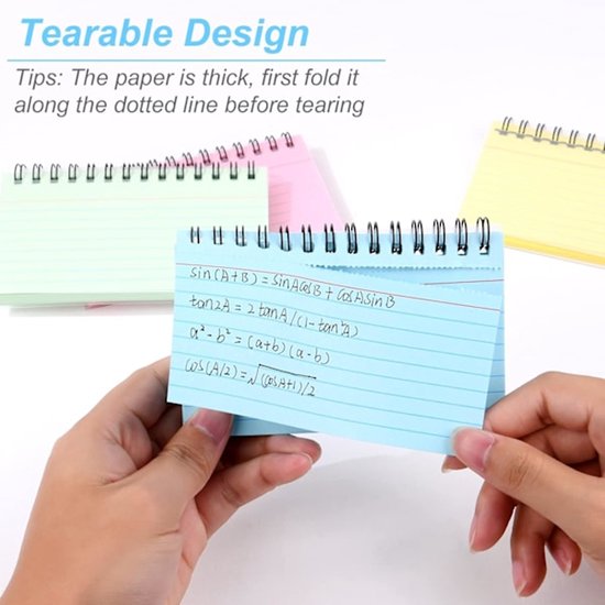 Color Notebooks - American Notepads - Index Card Notebooks - Vocabulary Books - Small Books - 6-Pack โ image 4