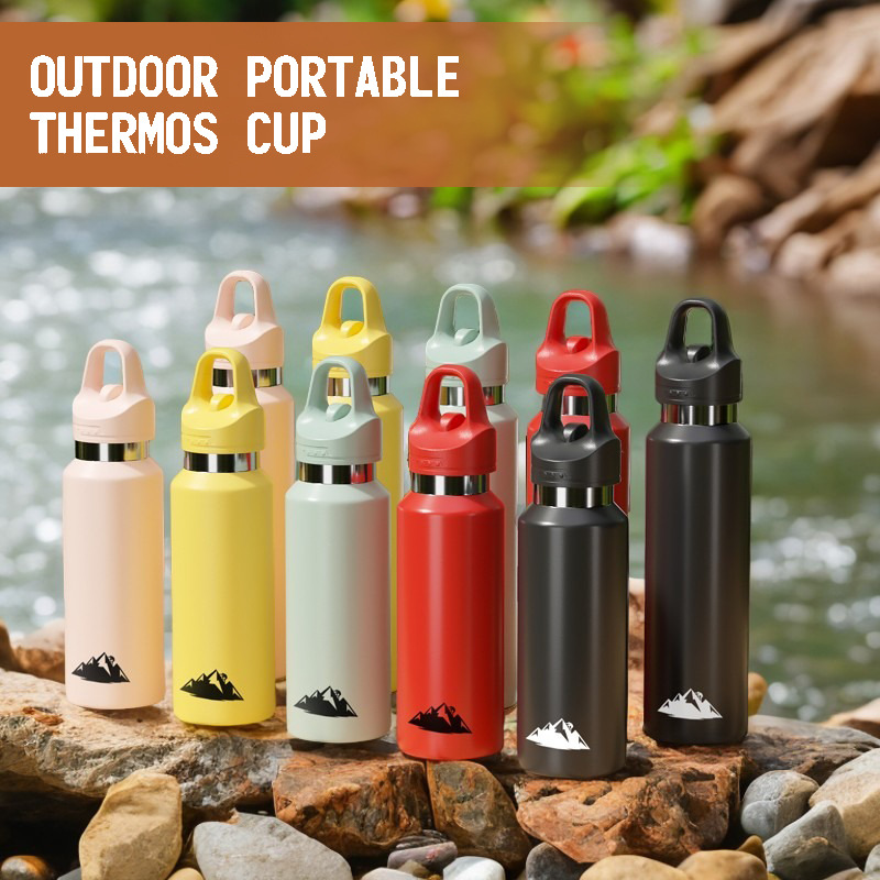 Pink 480ml Insulated Stainless Steel Water Bottle - Leakproof One-Click Lid Thermal Flask for Hot & Cold Drinks โ image 2