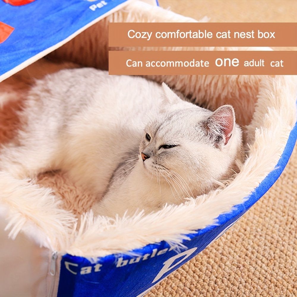 cat bed, sushi - themed, pet habitat, high - quality, value for money-blue โ image 6