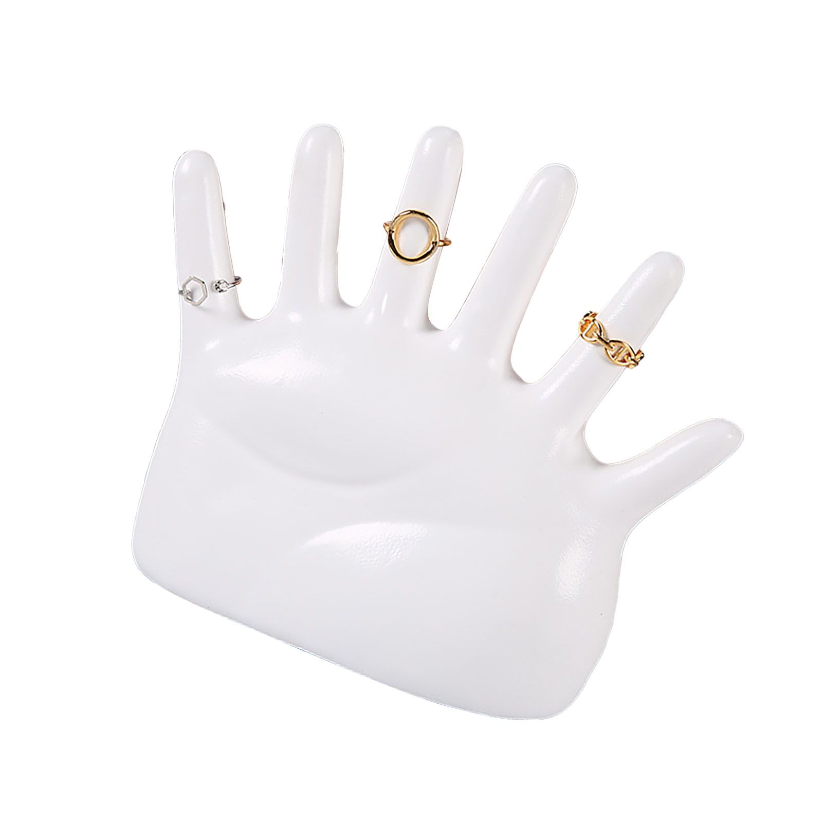 Ring Hand Holder All Round Display Fade Resistant Exquisite Hand Jewelry Display Stand for Bracelets Watches White — image 2
