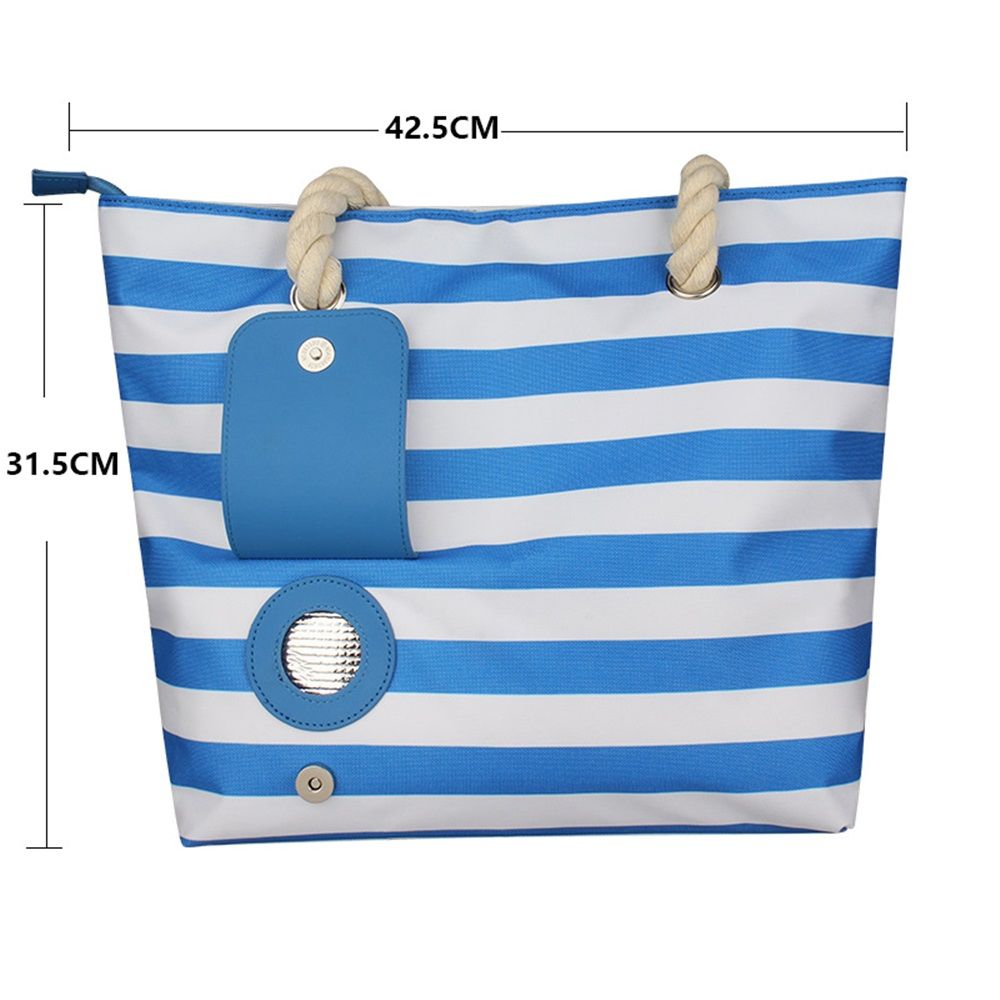 Beach Wine Tote with Insulated Bladder Bags, Leakproof Carrier for 1 Bottles, Perfect for Travel, Party, or Dinner (Blue+1 inner container) β image 5