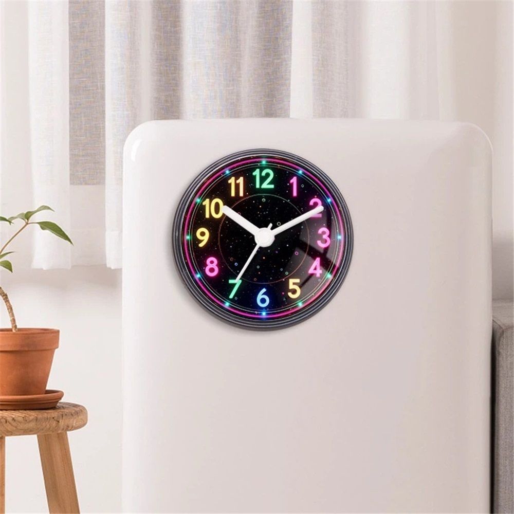 2 pack Waterproof Bathroom Shower Clock with Large Suction Cup - Silent, Water Proof, Battery Operated Wall Clock for Toilet, Kitchen, Bedroom (Black,Battery — image 4