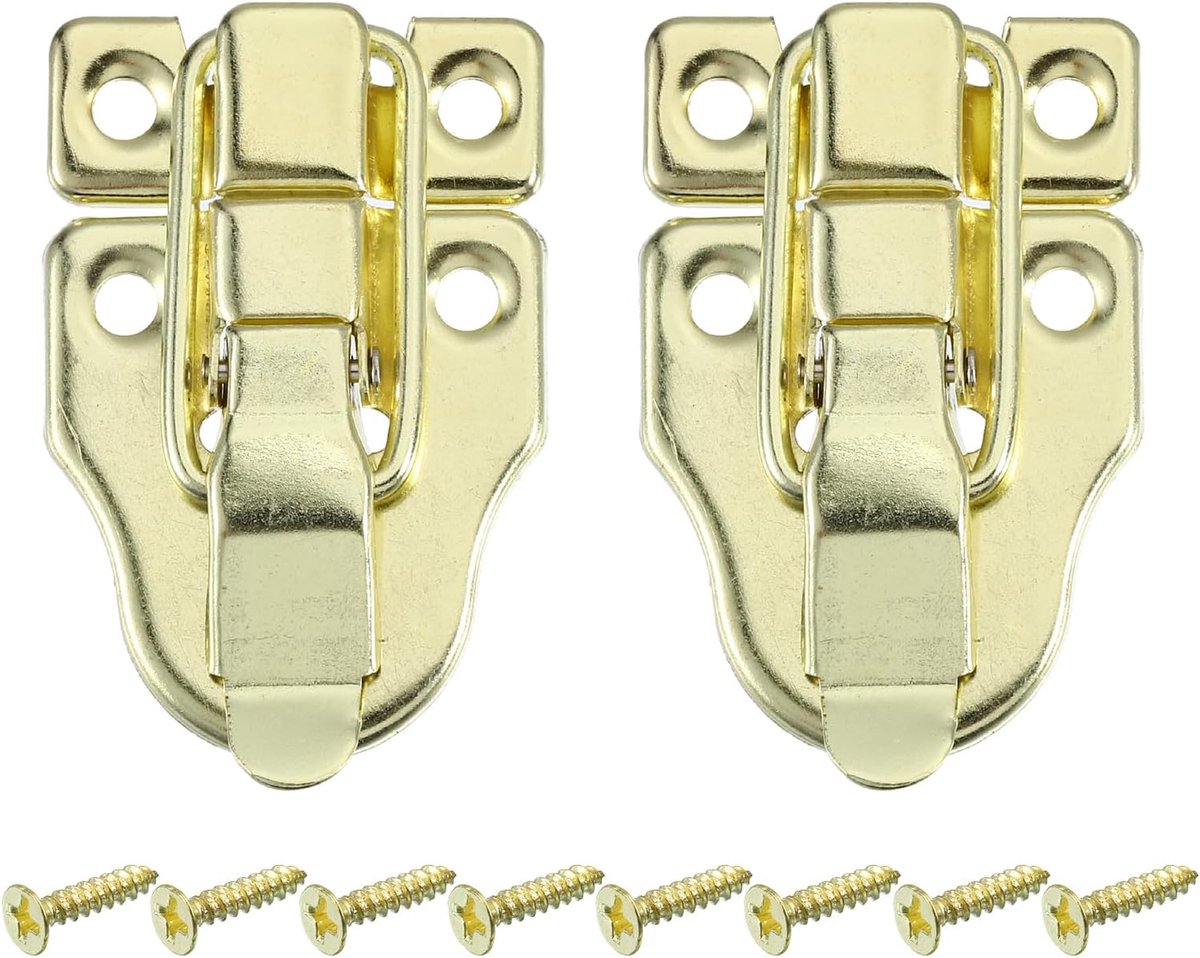 pieces - 58*40 mm - lock - cabinet locks - box lock - toggle lock - metal box toggle lock - with mounting screws - for jewelry box - wooden cabinet