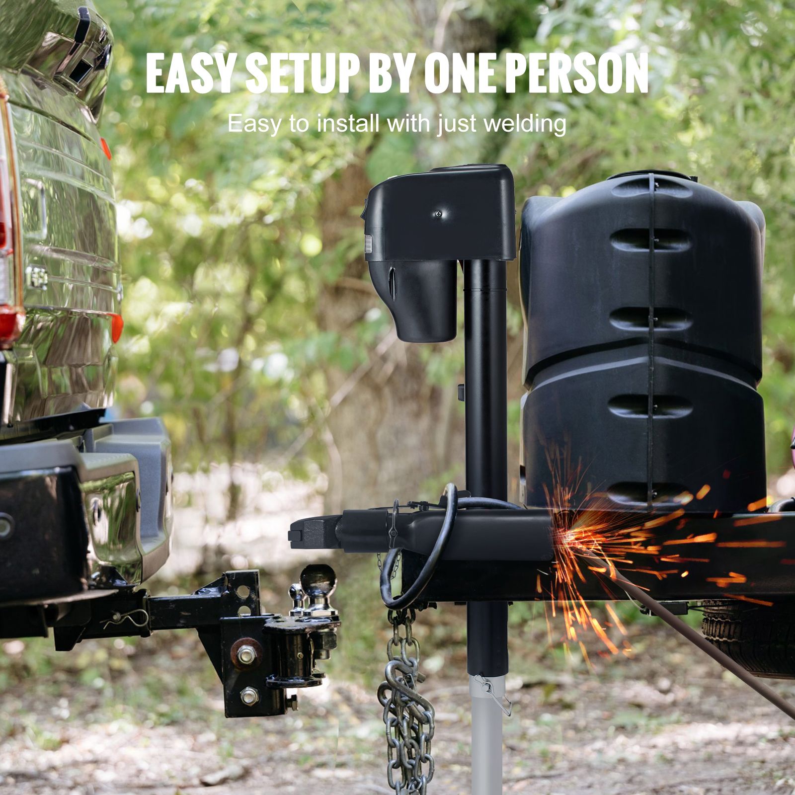 A-Frame Trailer Coupler, Fits 2-Inch Hitch Ball Size, 7000 lbs Towing Capacity, Heavy Duty Steel Coupler, Ideal for Towing Station Wagons, Pickup Trucks, SUVs โ image 3