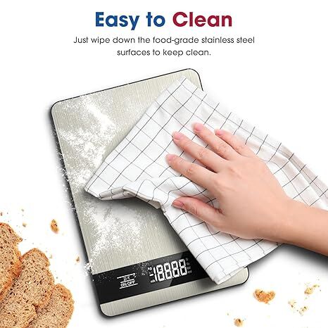 10kg/1g Precision Kitchen Scale: Ultra-Thin, Multi-Unit, Stainless Steel for Aussie Home Cooks โ image 5