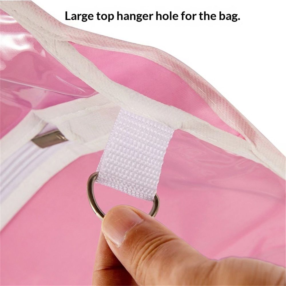 Waterproof Hanging Garment Bag 37.4 inch Clothes Bag with Pockets Zip for Dance Costumes Sports Skating Theatre Pageants（Excluding hangers） — image 4
