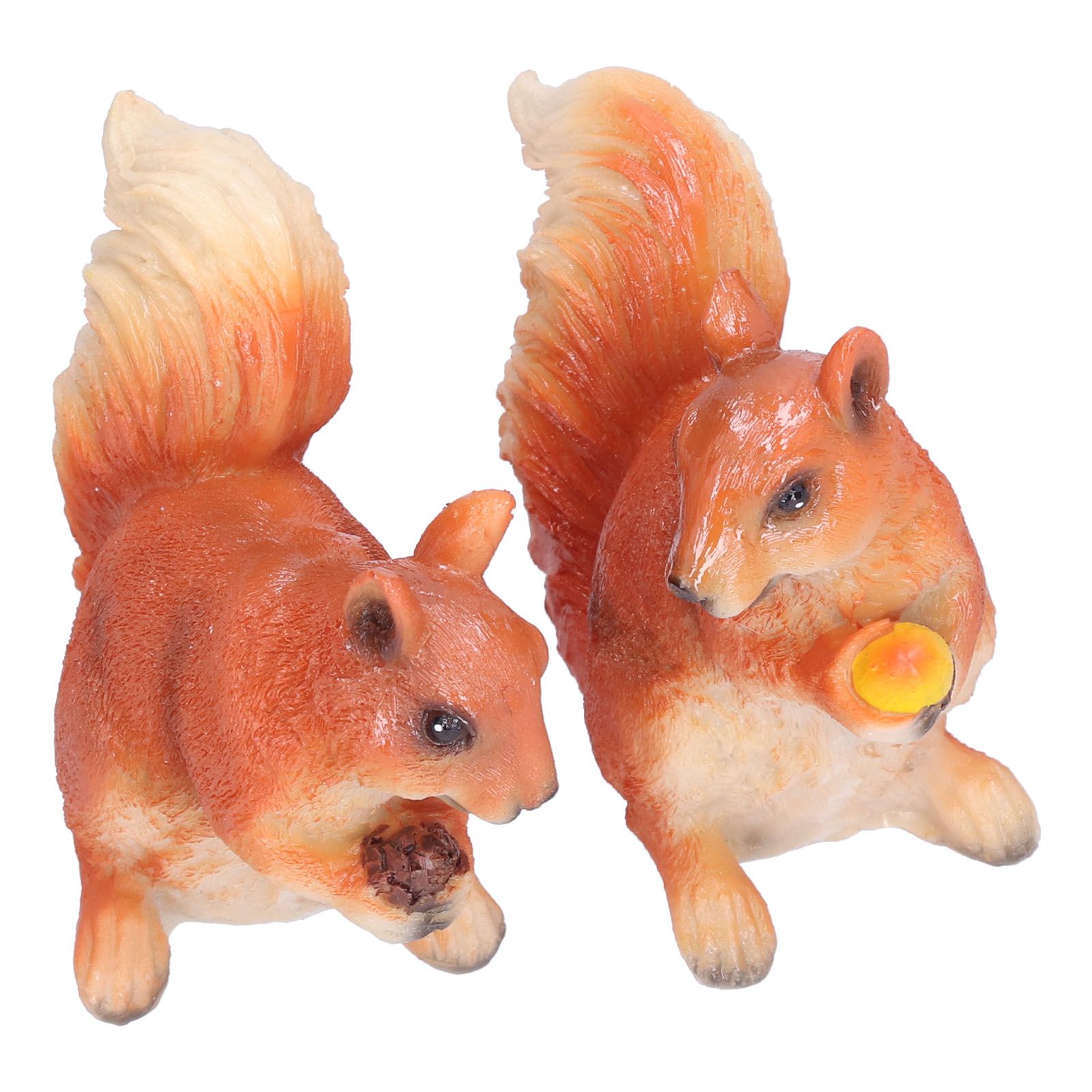 Resin Animal Squirrels Model Cartoon Squirrels Shaped Statue Decoration Synthetic Resin Micro Landscape Crafts for Home Garden Terrace YardStyle 2 — image 2