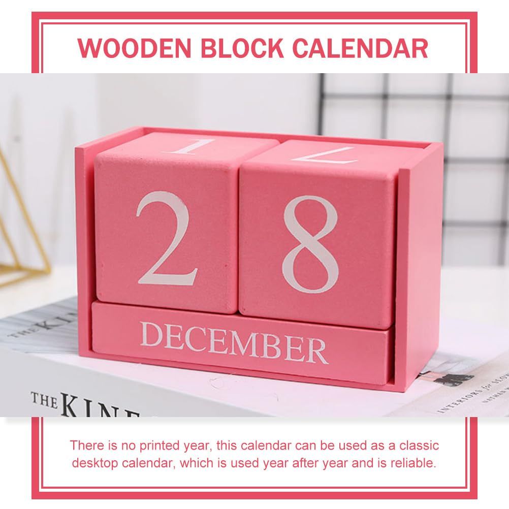 Wood ornaments desk calendar desk calendars vintage rabbit the list desktop office Cartoon vintage decor for home calendar desk