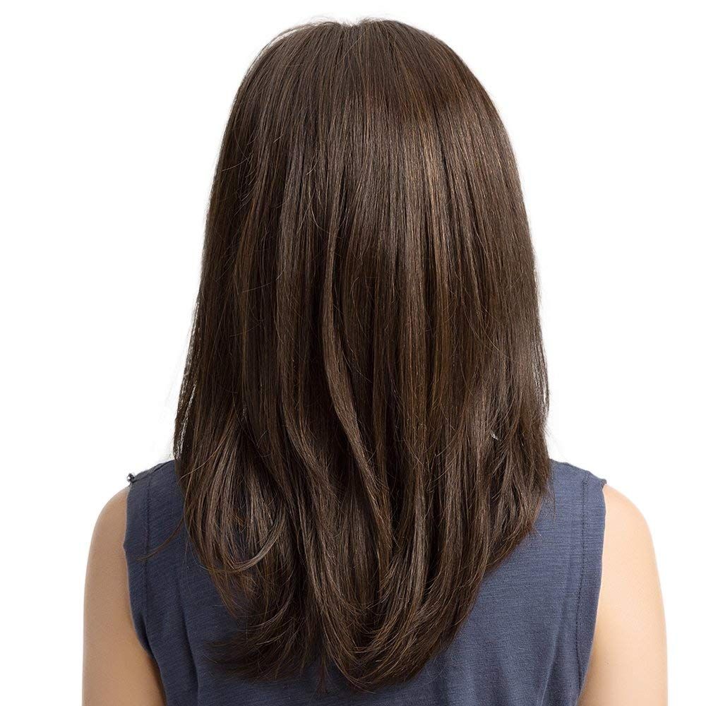 Brown Wigs Long Wavy Synthetic Wig Natural Curly Wigs for Women 20 Inch tangle-free, sheeding-free, natural, silky and soft โ image 3