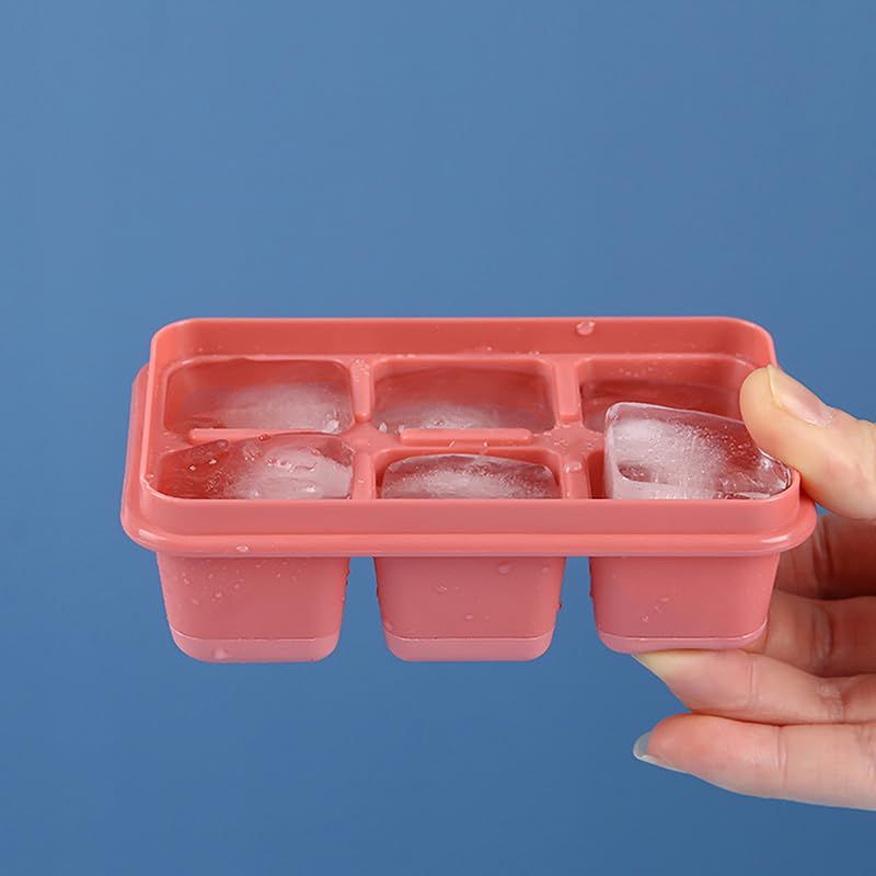 3pc Large Ice Cube Tray,Silicone Freezer Container,Freeze & Store Soup, Sauce, Broth,Leftovers - Makes Perfect Cup β image 3