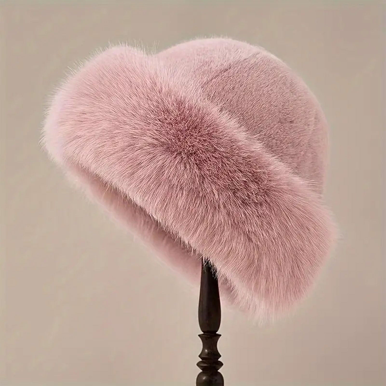 Women's Mongolian Fur Hat with Fur Trim, Windproof and Ear Protection for Cold Weather and Snow β image 2
