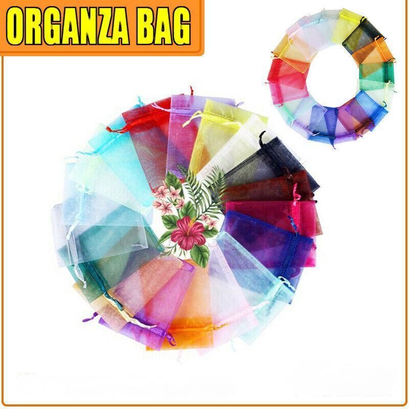 Organza Bag Sheer Bags Jewellery Wedding Candy Packaging Sheer Bags 13*18 cm - Pink โ image 2