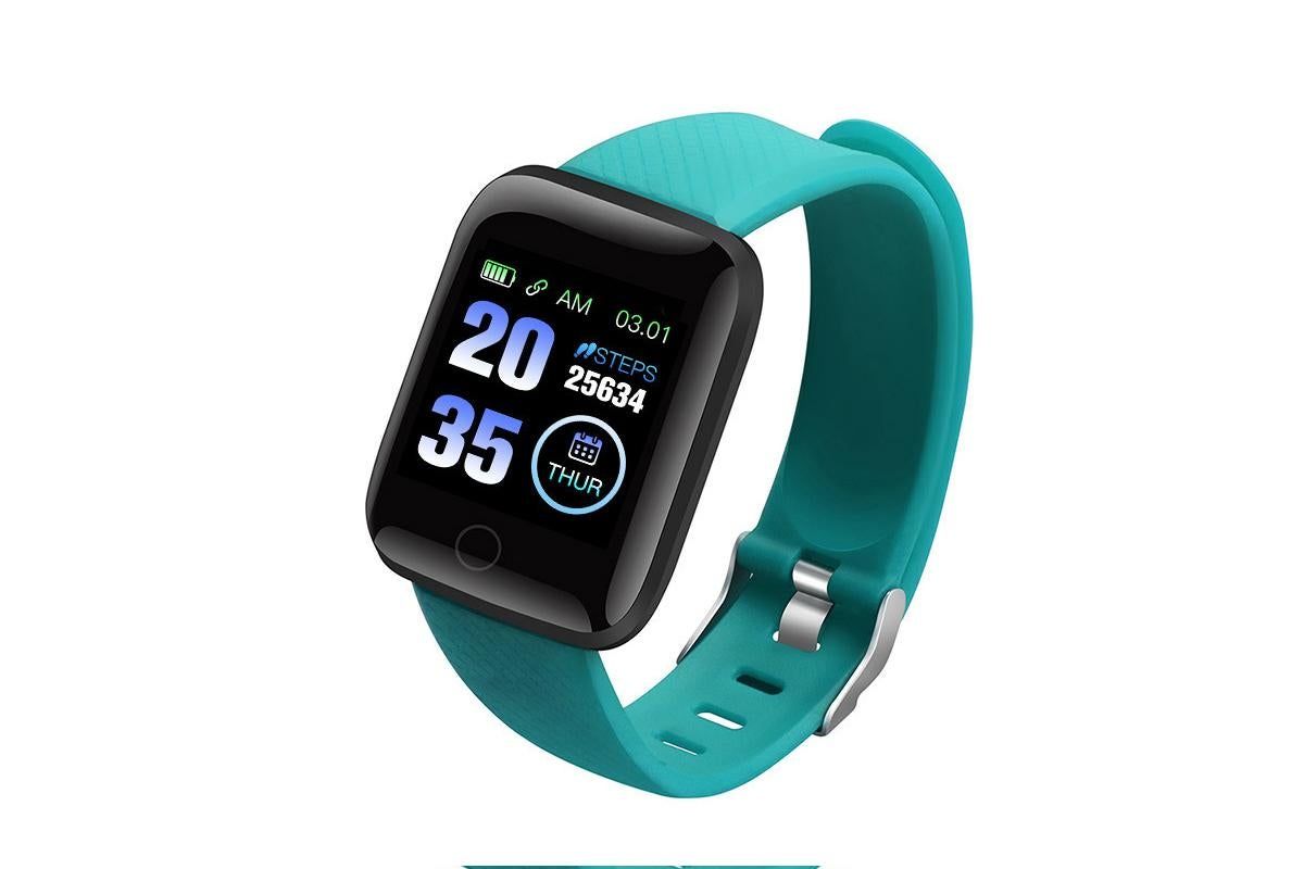 116plus Waterproof Smart Watch Sports Fitness Trackaer with Heart Rate Monitor for Men and Women-Blue โ image 4