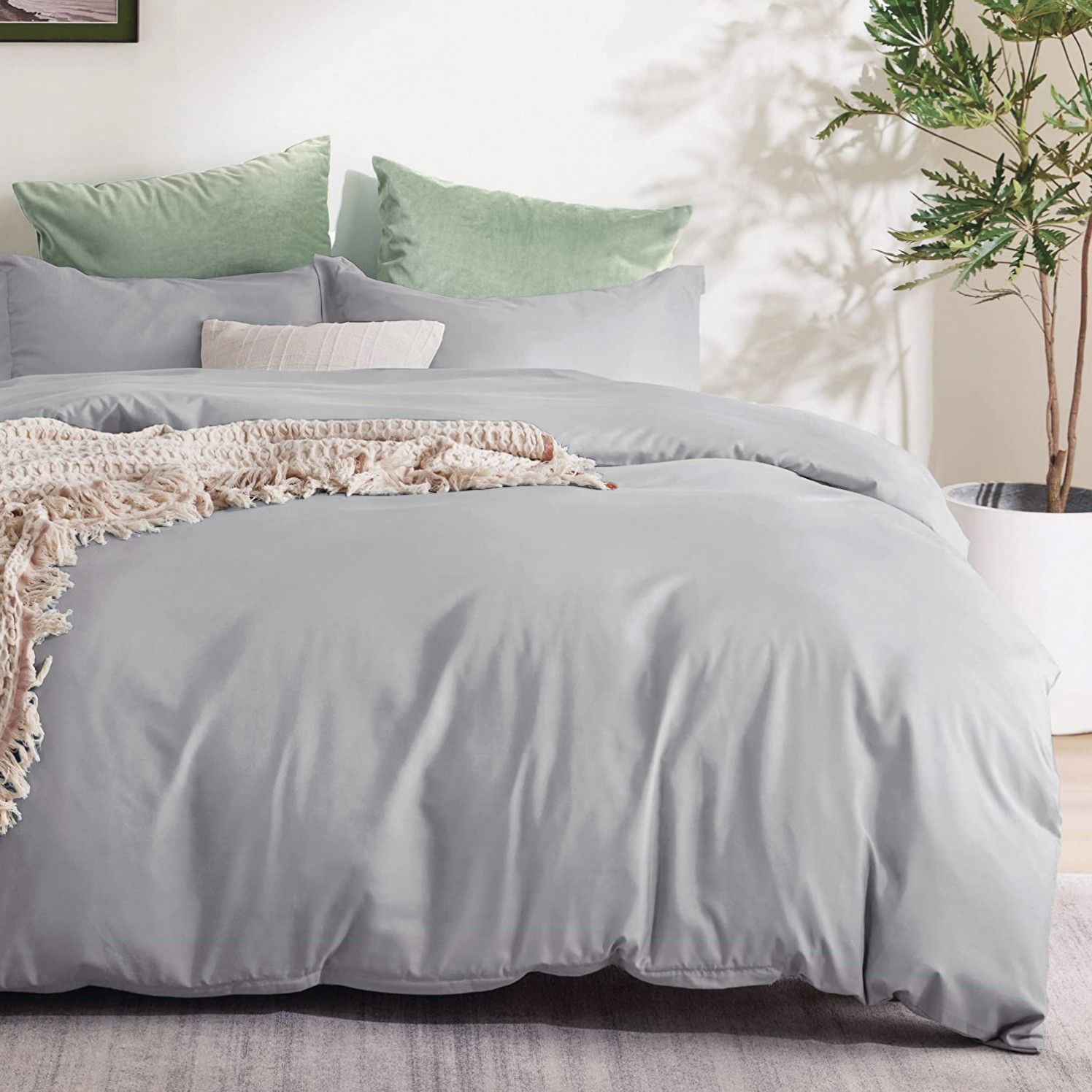 2 Piece Hotel Soft Microfiber Quilt Cover Set-2000TC Duvet/Donna Cover Set & Pillowcases -1 Quilt Cover Zipper Closure & 1 x Pillowcases-Breathable Bedding — image 5