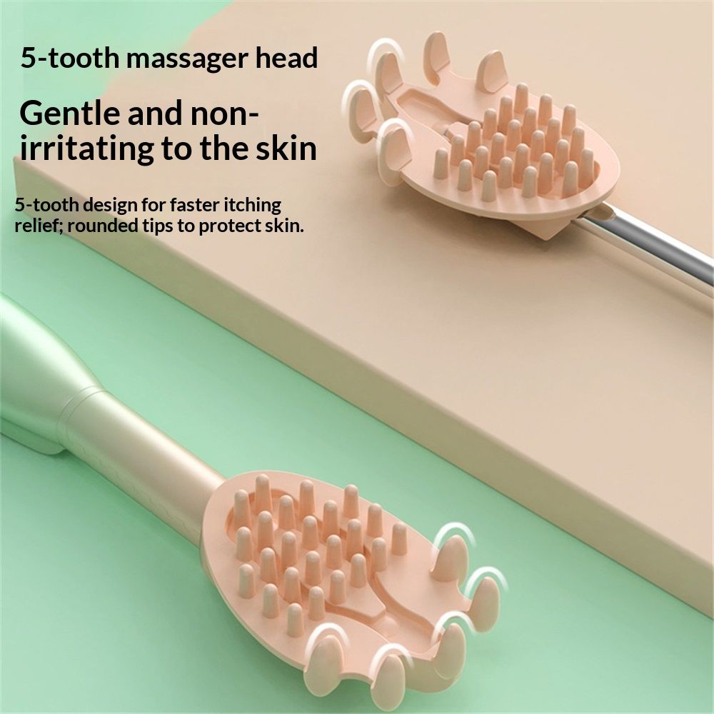 Electric Back Scratcher, Rechargeable Itch Relief Tool Lightweight Body Massage Device for Home Travel — image 2