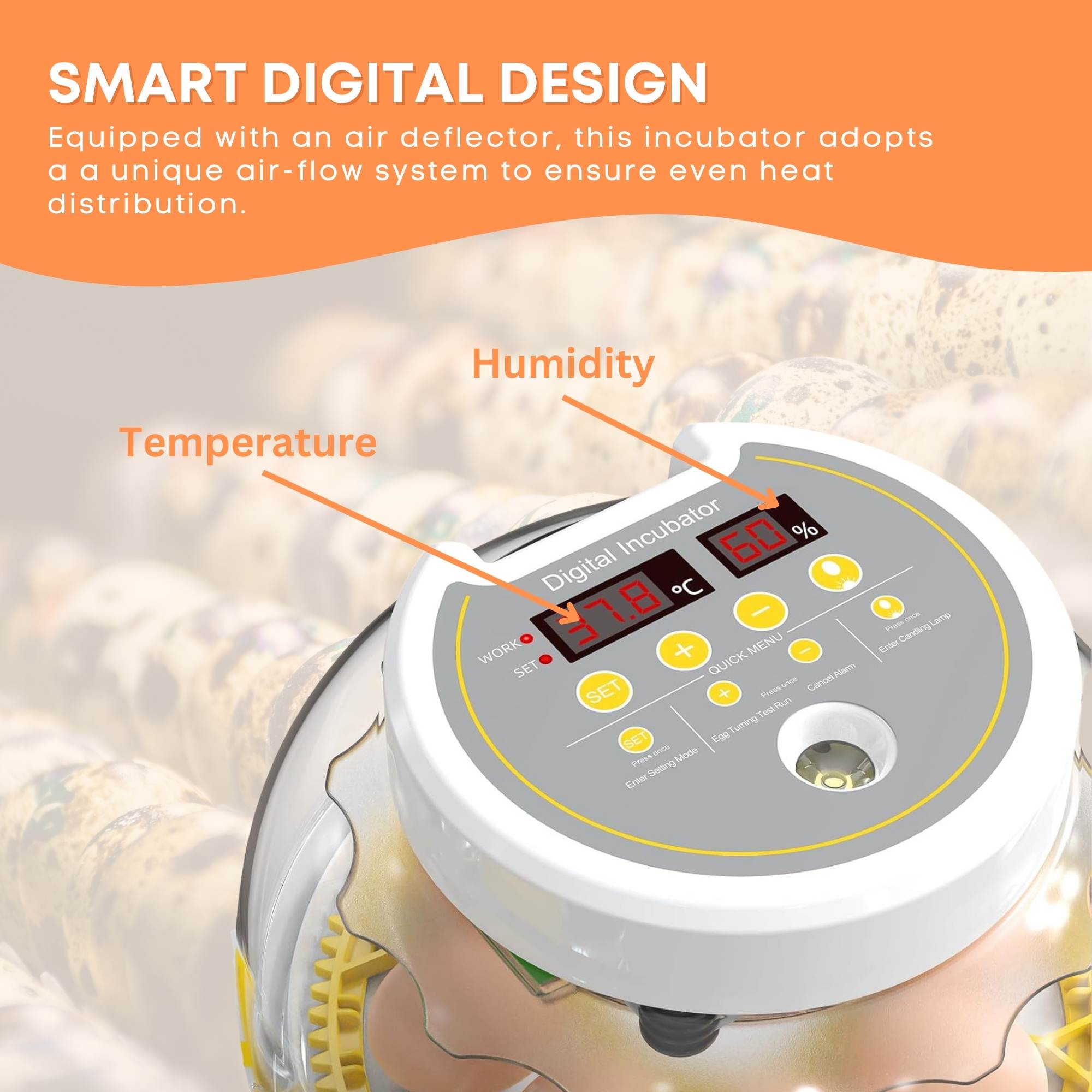 Automatic 8 / 18 Egg Incubator - Electrical Turning Chicken Quail Duck Hatching — image 6