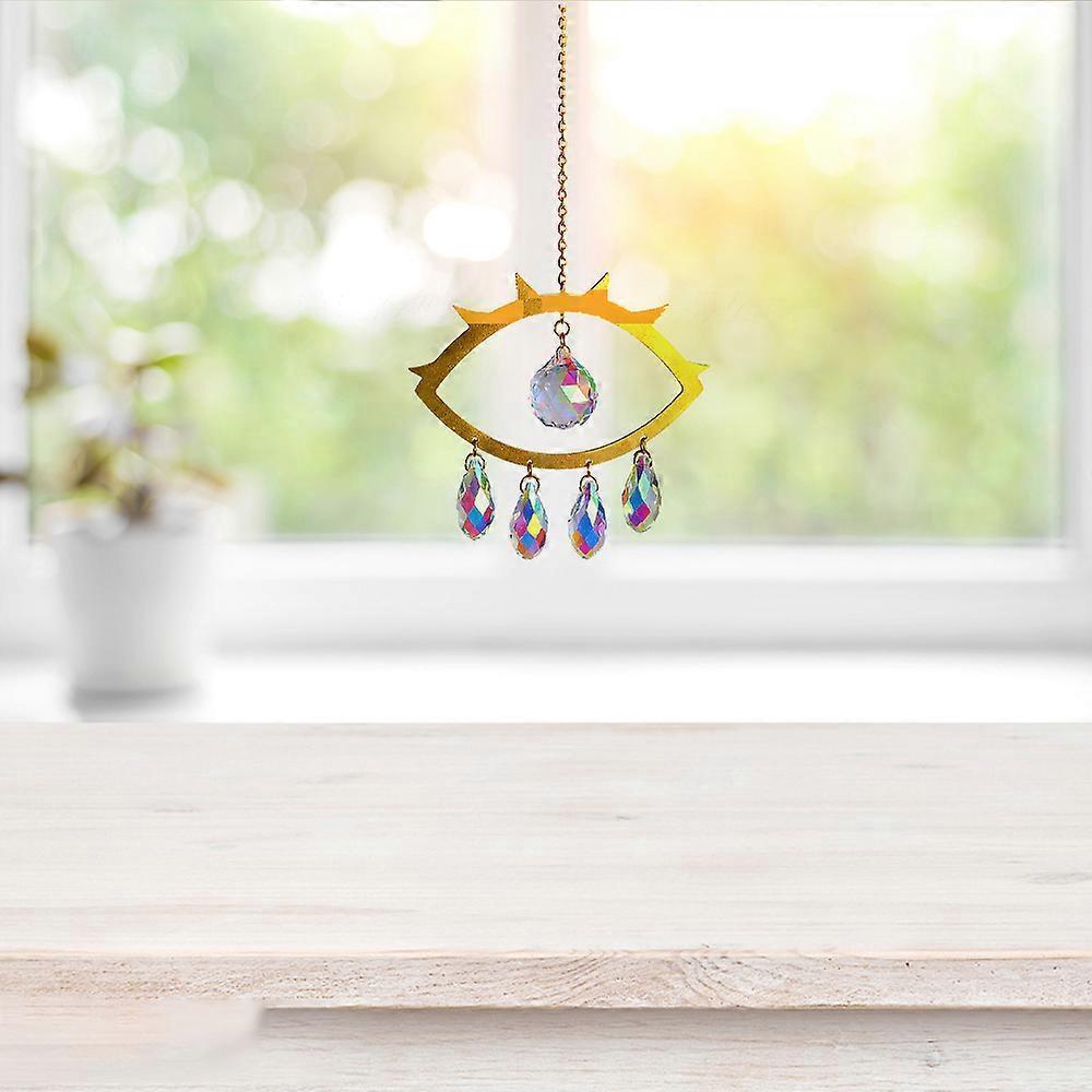 Evil Eye Suncatcher Crystal Light Catcher window curtain home decoration crystal tracery — image 5