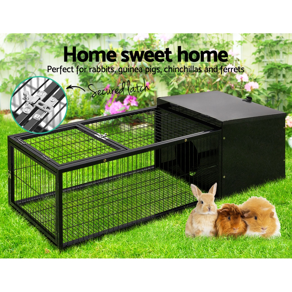 i.Pet Rabbit Cage 122x52cm Hutch Enclosure Carrier Metal โ image 3