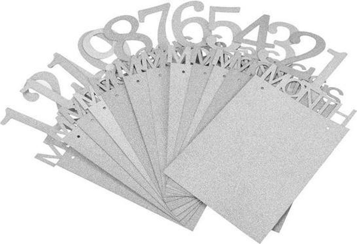 1-12 Month Baby Milestone Photo Garland, First-Year Picture Display Banner, Silver — image 4