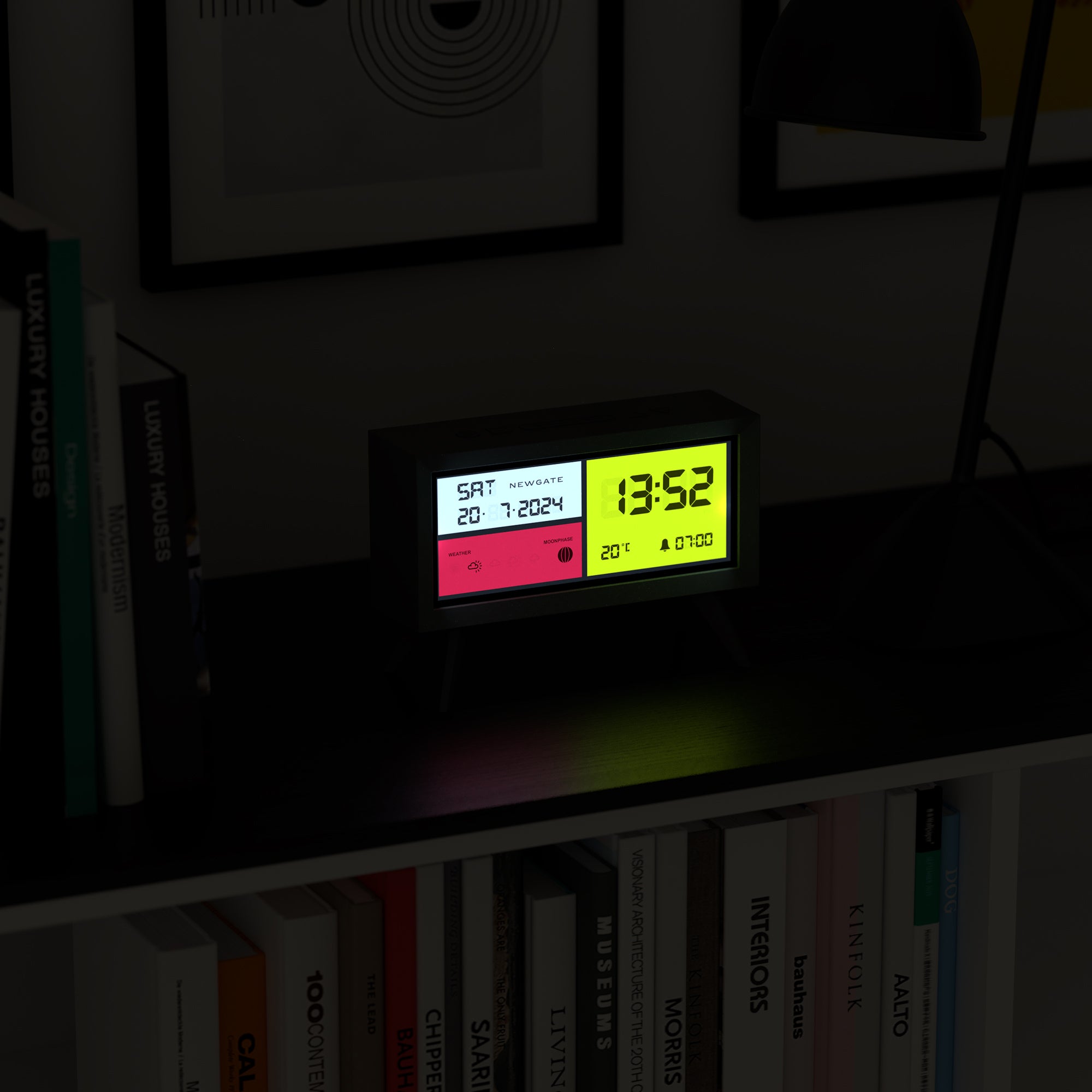 Newgate Spectronoma Lcd Alarm Clock Matte Black — image 6