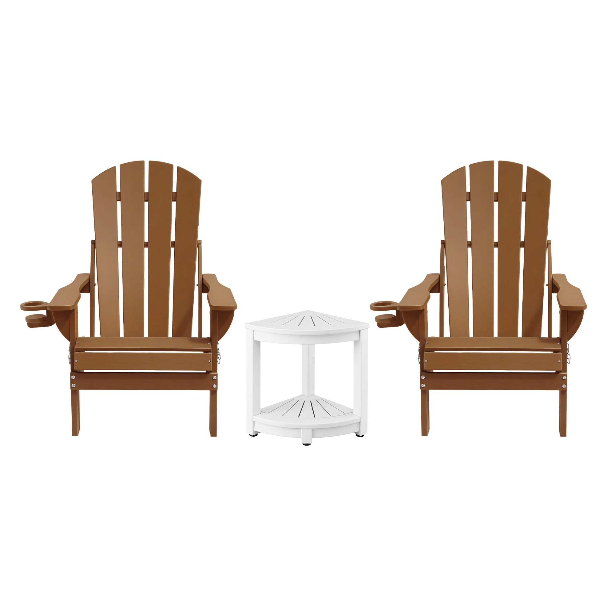Gardeon Outdoor Table and Chairs HDPE Folding Adirondack Beach Chair Patio Furniture — image 3