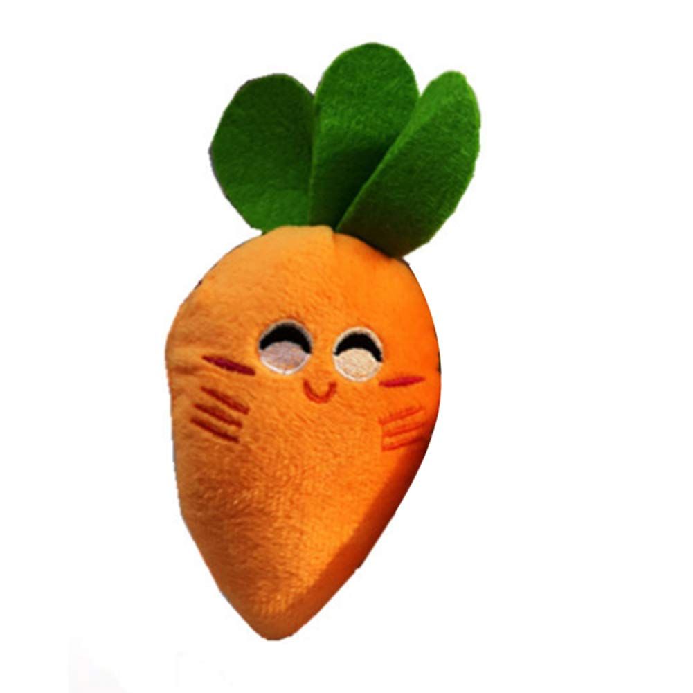 3pcs Soft Dog Toys Cute Carrot Plush Chew Squeaker Plush Dog and Cat Toys with Multi-Squeaks Sound Pet Puppy Supplies Dog Squeak Toys