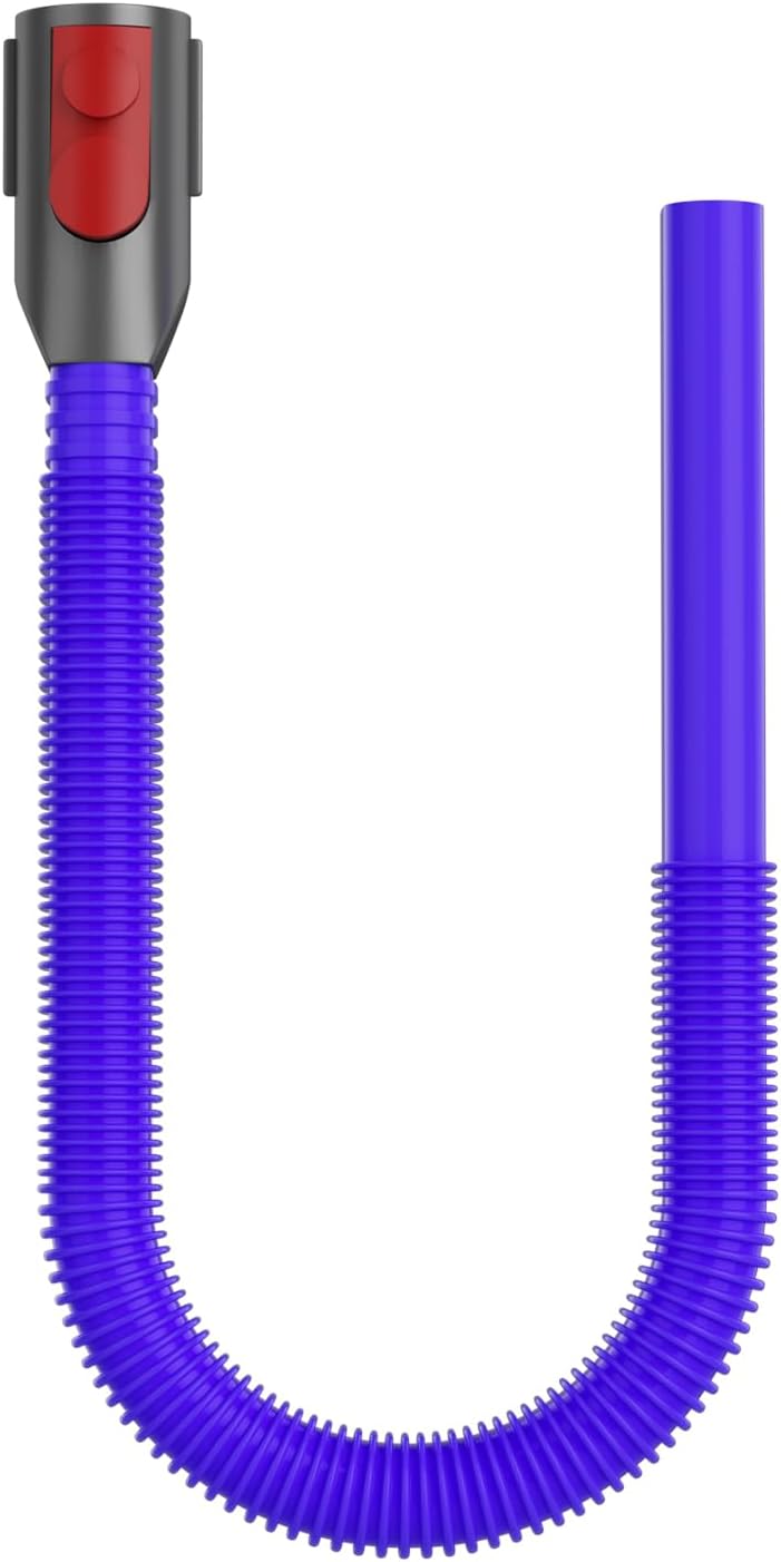 Dryer Lint Vacuum Attachment Compatible with Dyson V15 V12 V11 V10 V8 V7 Gen5 Cordless Vacuum Cleaner, Flexible Dryer Vent Cleaner Kit Lint Removal Tool Purple