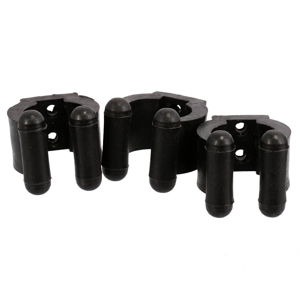 12Pcs/Lot Pool Cue Billiard Stick Rack Clips - Durable Plastic, Black - Billiards Cue Holder - Pool Table Supplies Parts — image 4