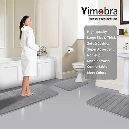 Coral fleece Bath Mat Rug, Comfortable, Soft, Super Water Absorption, Machine Wash, Non-Slip, Thick, Easier to Dry for Bathroom Floor Rugs, Grey, 50 × 60cm — image 6