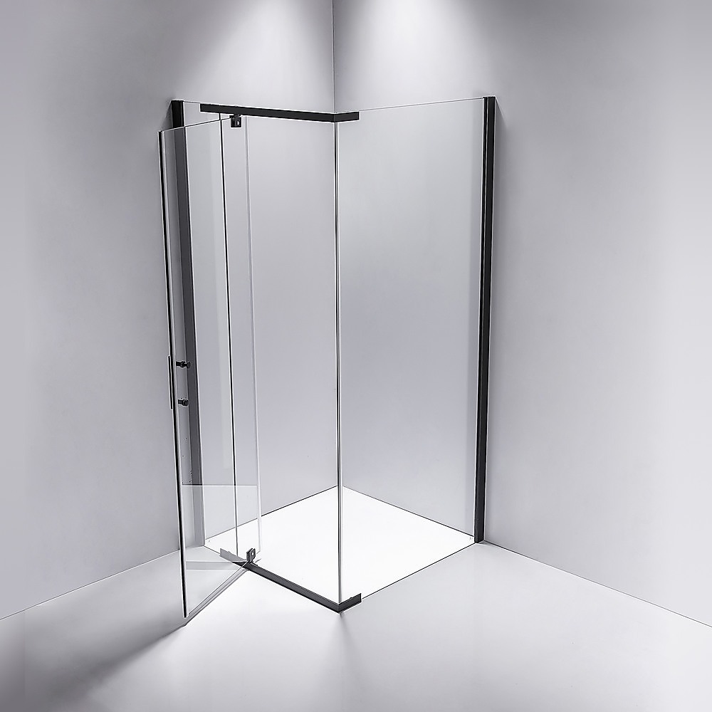 Shower Screen 1200x1000x1900mm Framed Safety Glass Pivot Door By Della Francesca β image 2